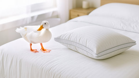 Zero-Synthetic Duck Down & Feather Adjustable Pillow